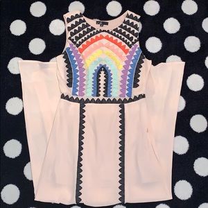 C. Luce Rainbow embroidered maxi dress